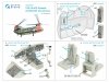 Quinta Studio QD35123 CH-47A 3D-Printed coloured Interior on decal paper (Trumpeter) 1/35